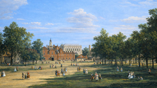 The Old Horse Guards and the Banqueting House from St James's Park, by Canaletto