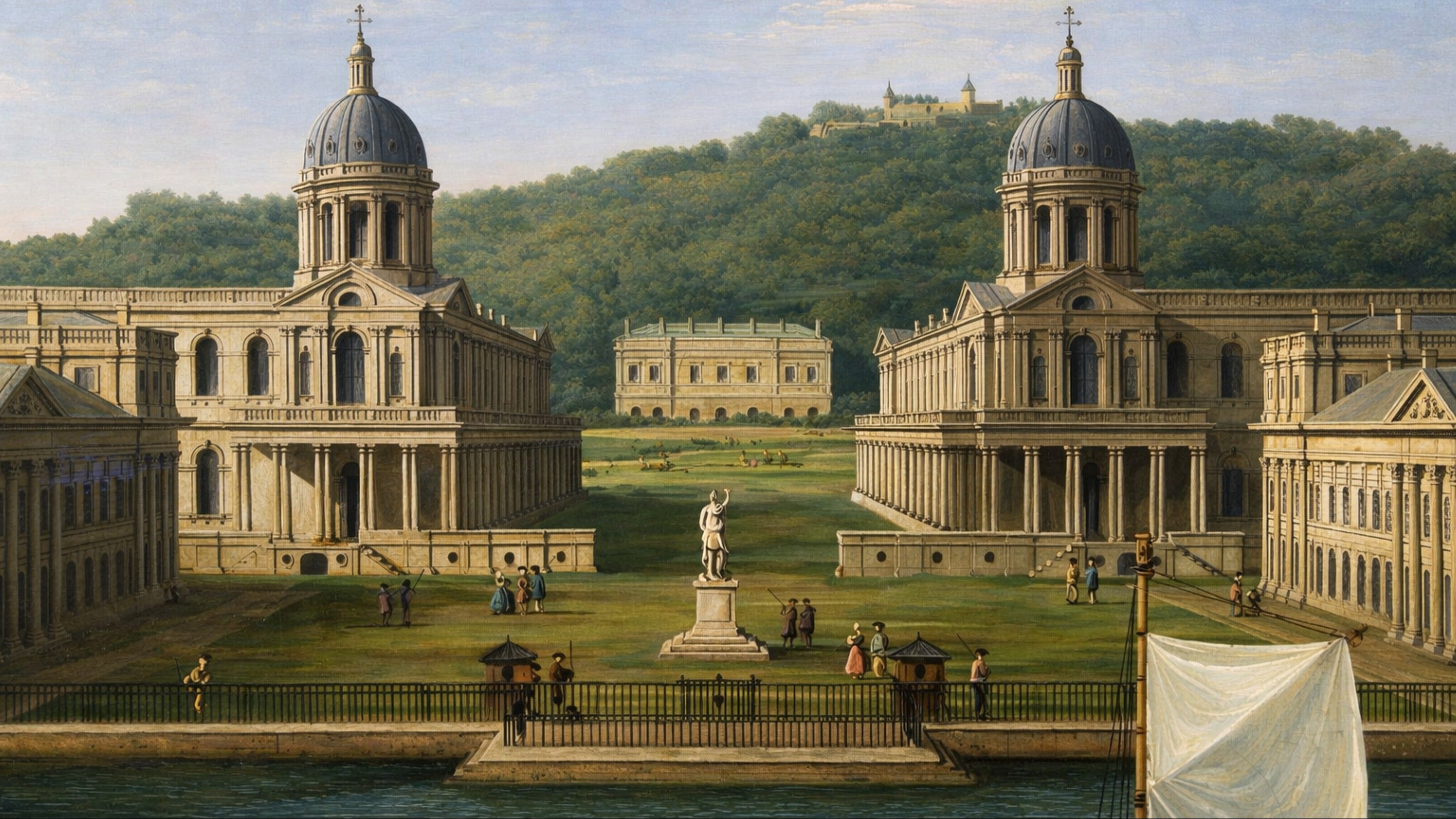 Greenwich Hospital from the River, by Canaletto