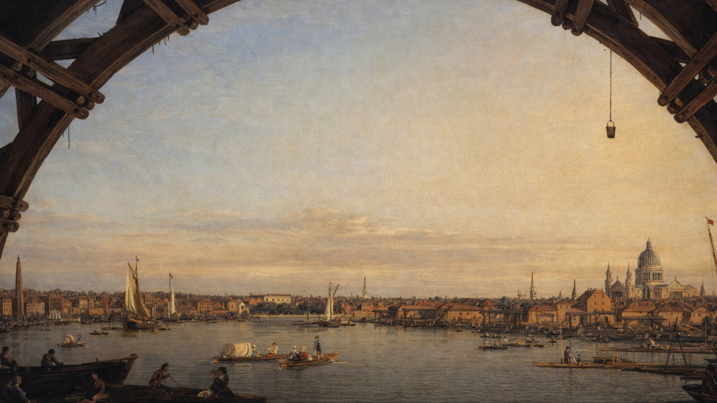 A View of the Thames with St Paul's Cathedral, by Canaletto