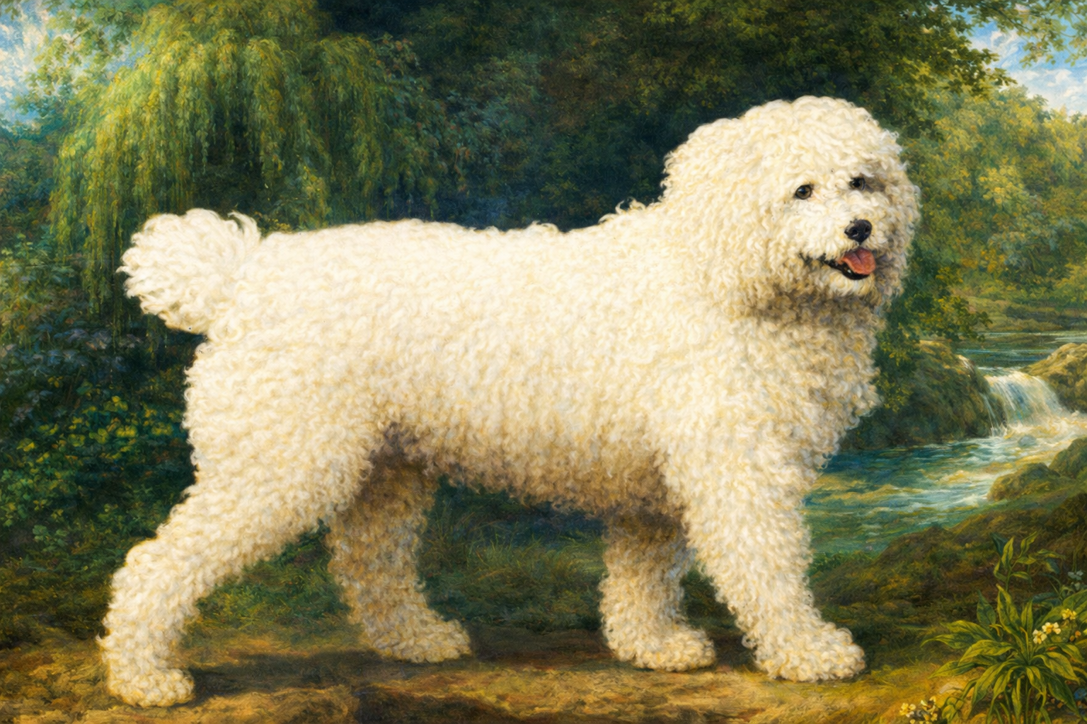 Stubbs, George (1724-1806) - Water spaniel dog 1804