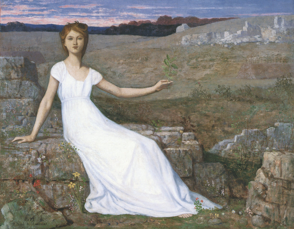 Pierre Puvis de Chavannes Hope 1872 - Symbolist Masterpiece