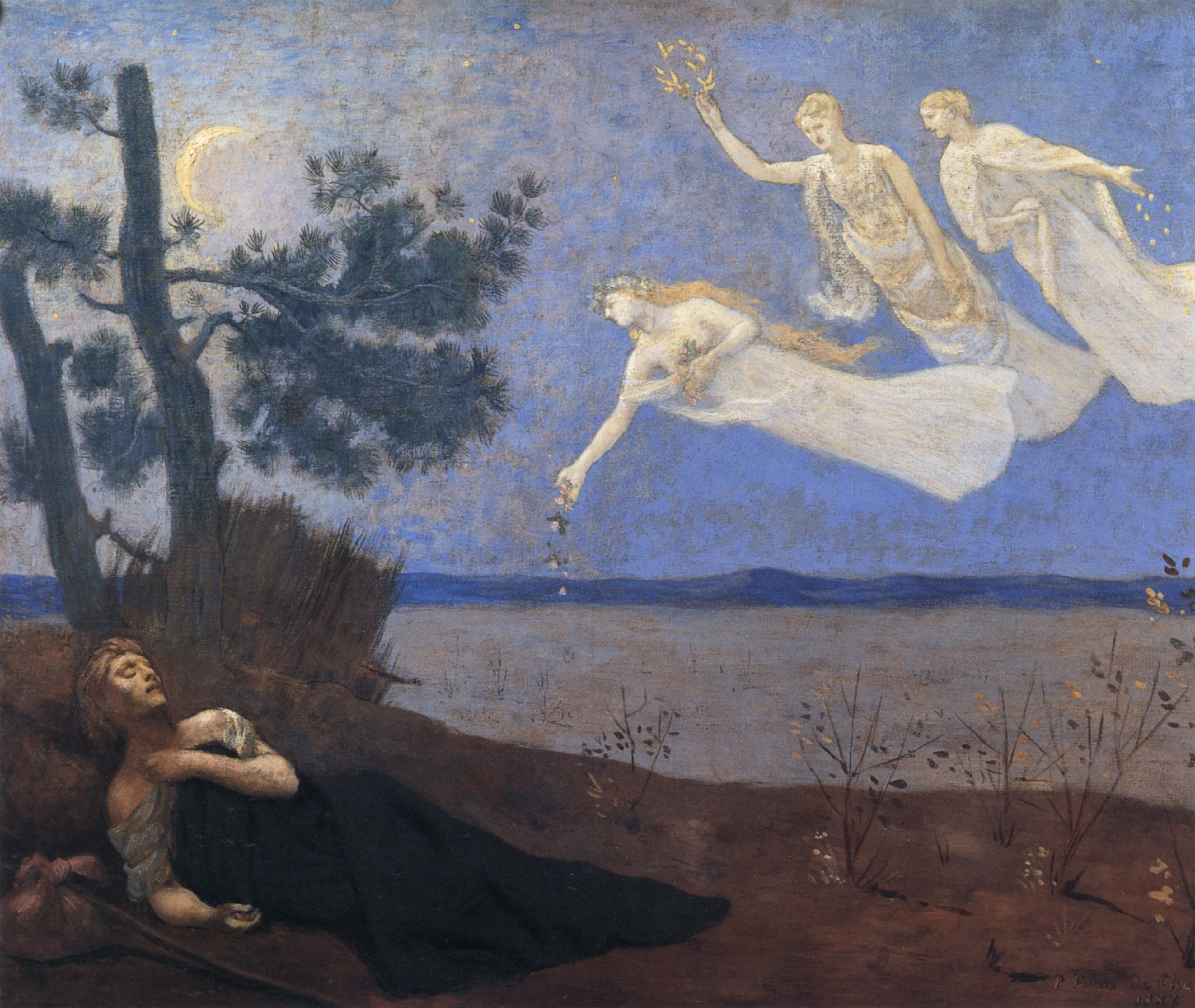 Pierre Puvis de Chavannes The Dream 1883 - Symbolist Art