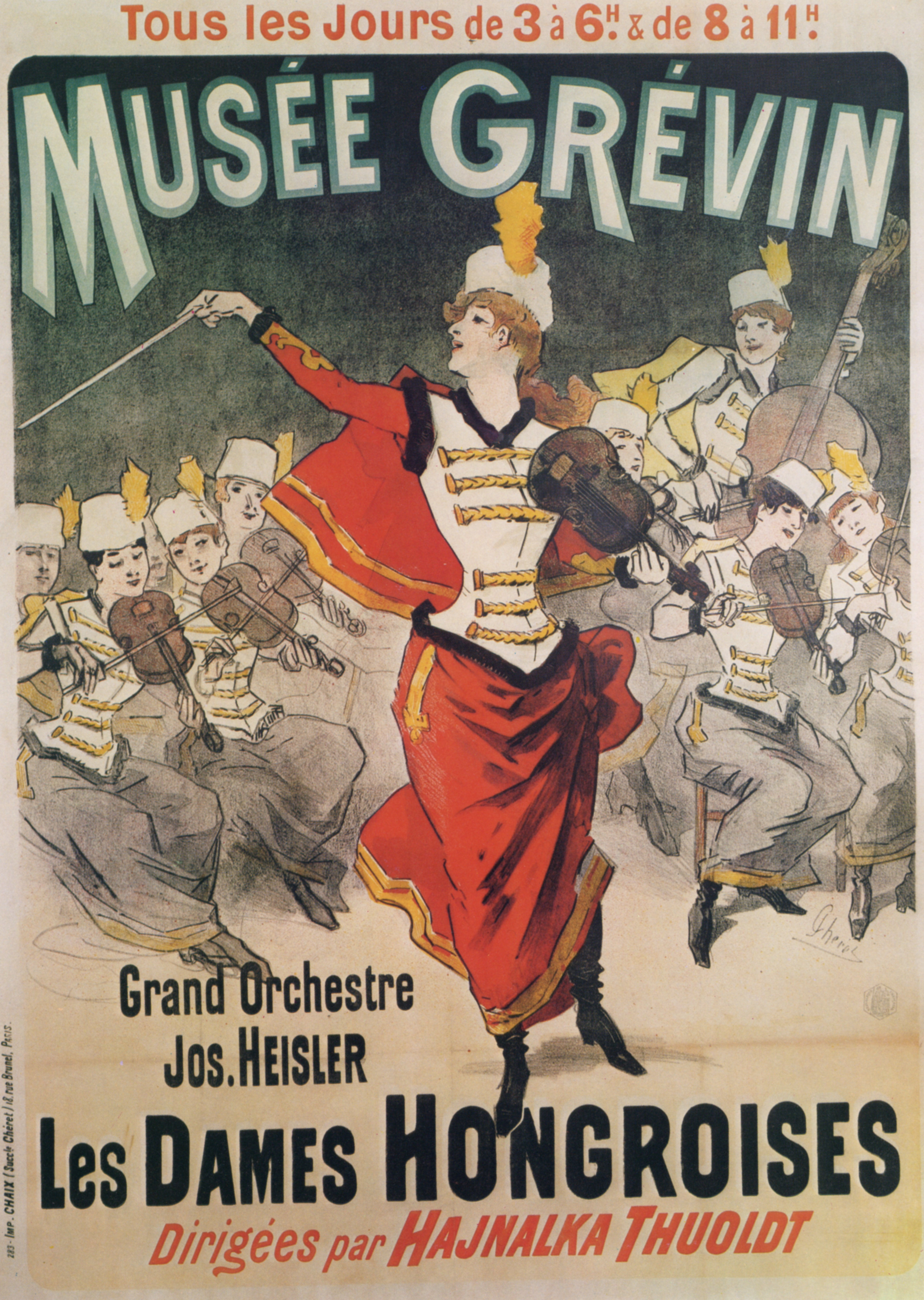 Jules Chéret Musée Grévin 1888 - Vintage Parisian Wax Museum Poster