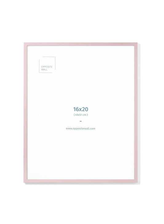 Pink Wood Frame, 16x20 in | 41x51 cm