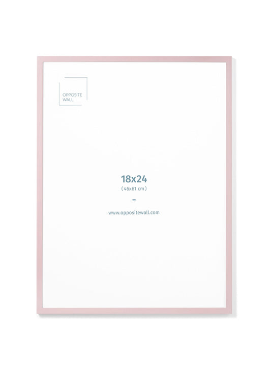 Pink Wood Frame, 18x24 in | 46x61 cm