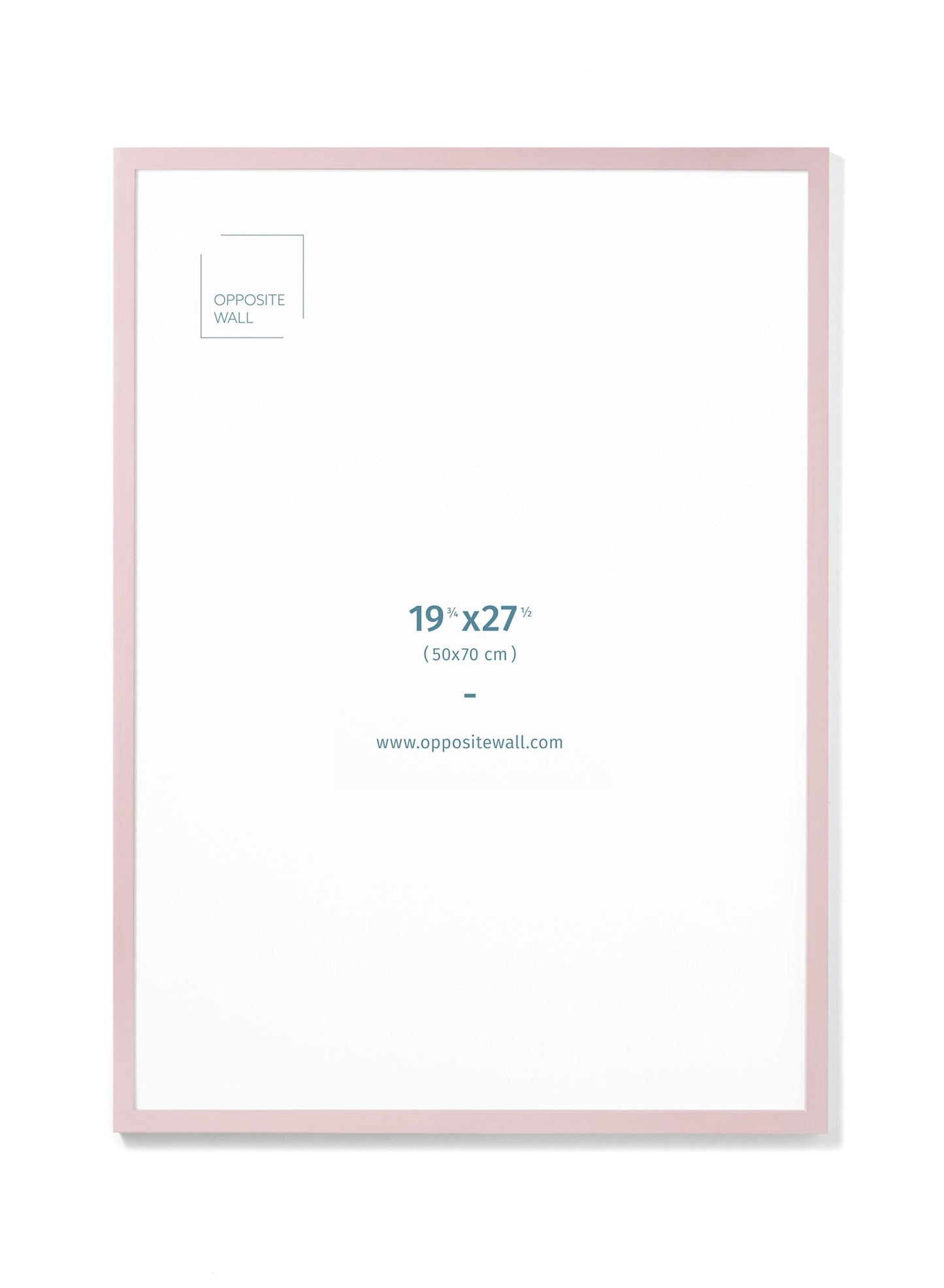 Pink Wood Frame, 19¾x27½ in | 50x70 cm