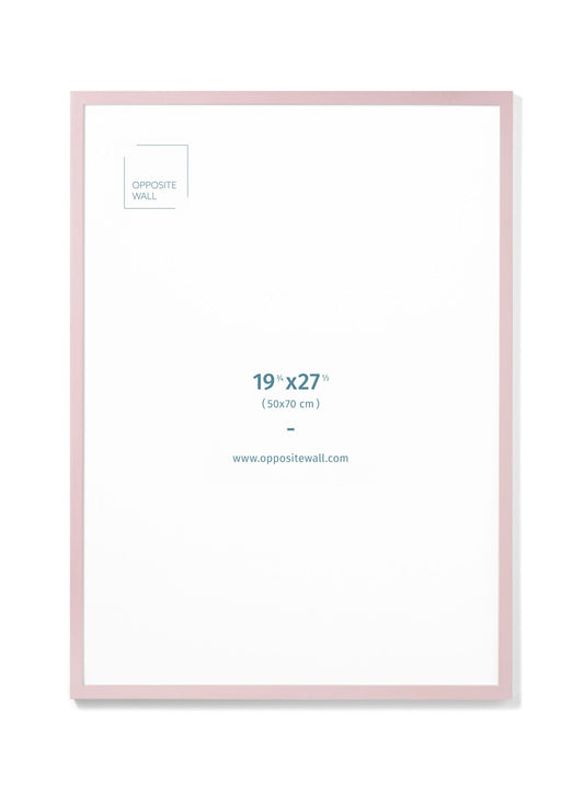 Pink Wood Frame, 19¾x27½ in | 50x70 cm