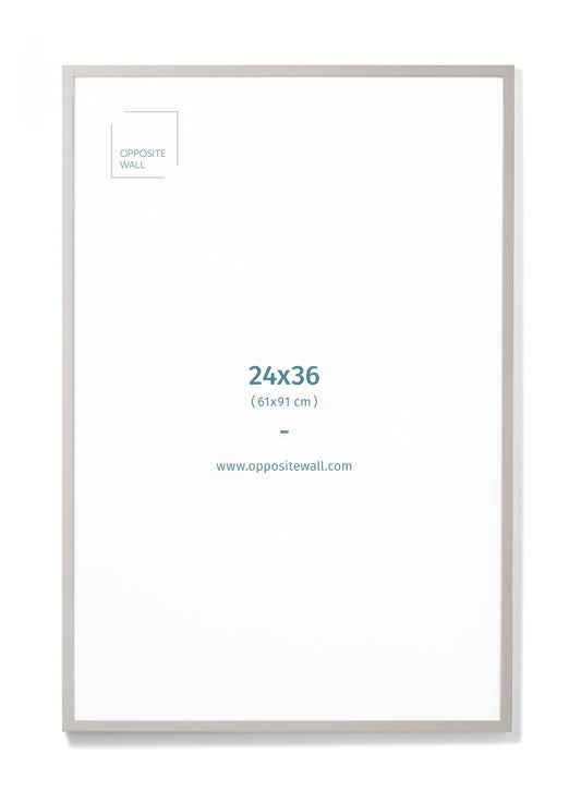 Gray Wood Frame, 24x36 in | 61x91 cm