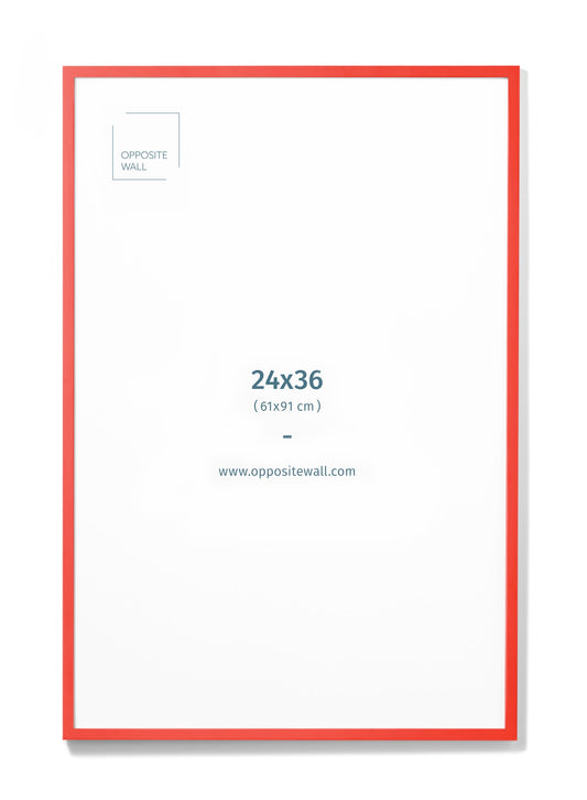 Poppy Wood Frame, 24x36 in | 61x91 cm