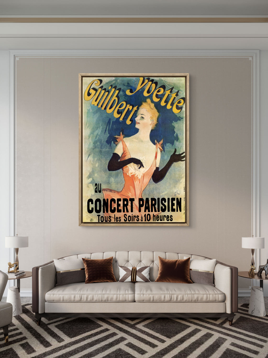 Jules Chéret Yvette Guilbert 1891 - Iconic Cabaret Star Poster