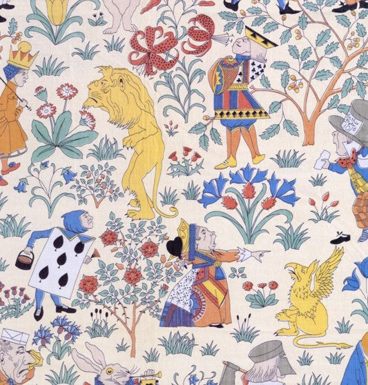 Spiral notebook featuring Lewis Carroll's classic tale, "Alice in Wonderland" by C.F.A. Voysey, c. 1920.