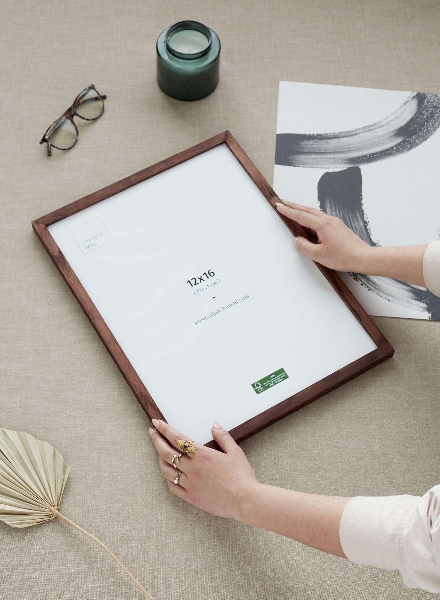 Dark Oak Frame, 24x36 in | 61x91 cm