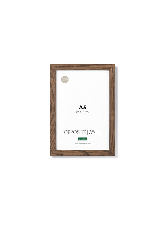 Dark Oak Frame, A5 | 15x21 cm