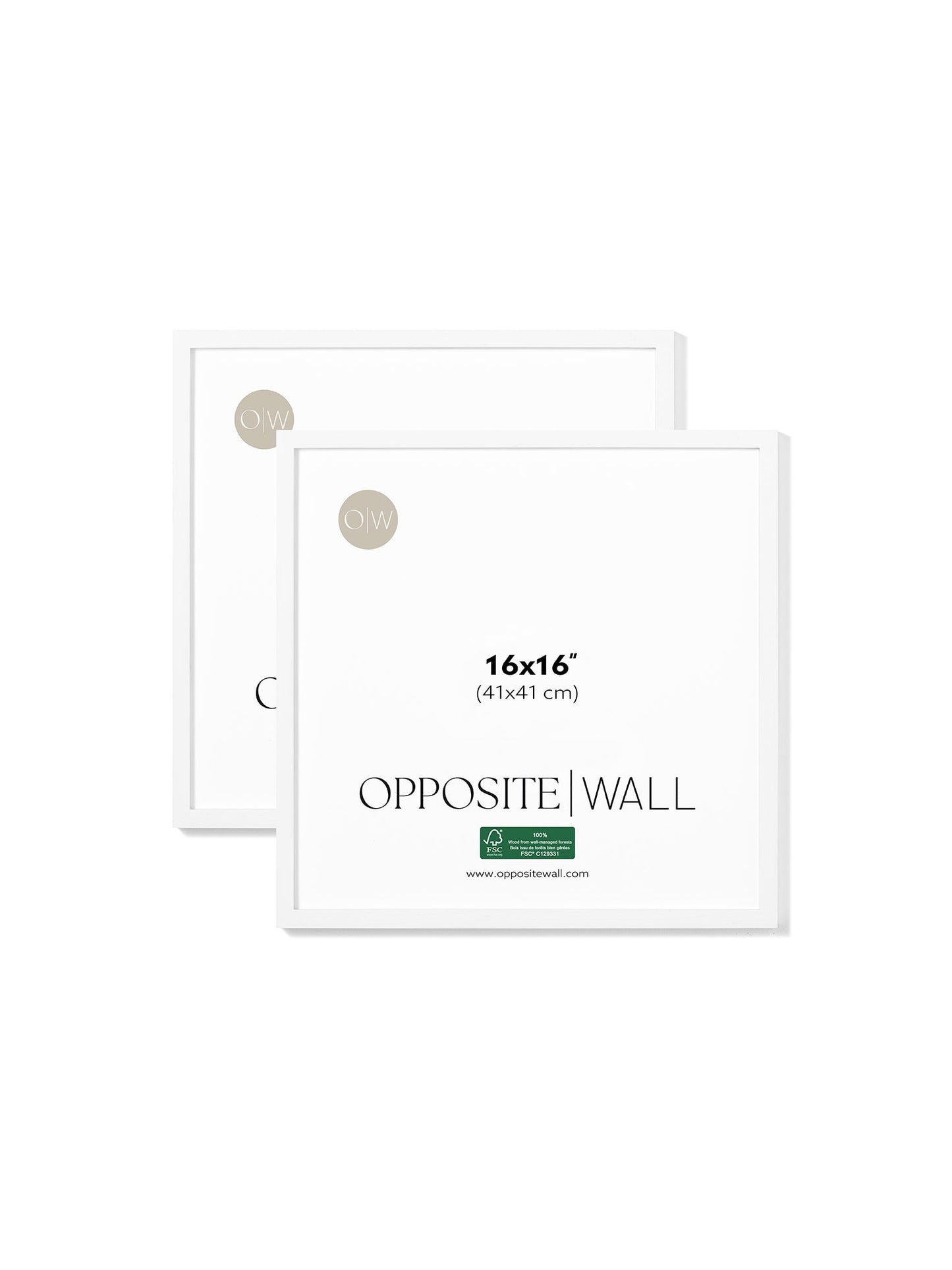 White Oak Frame (2 Pack), 16x16 in | 41x41 cm