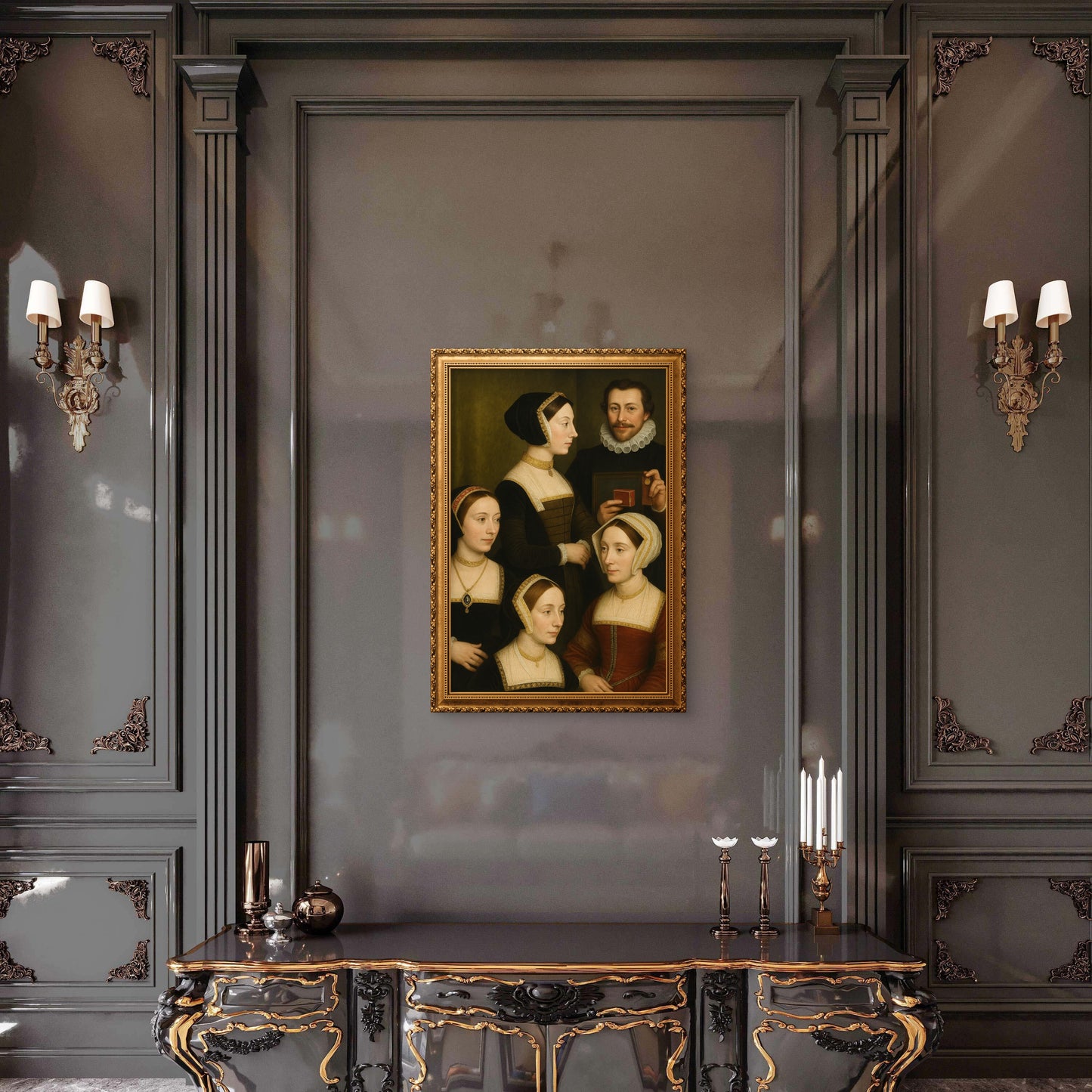 Study of the family of Thomas Moore, in the school of Hans Holbein