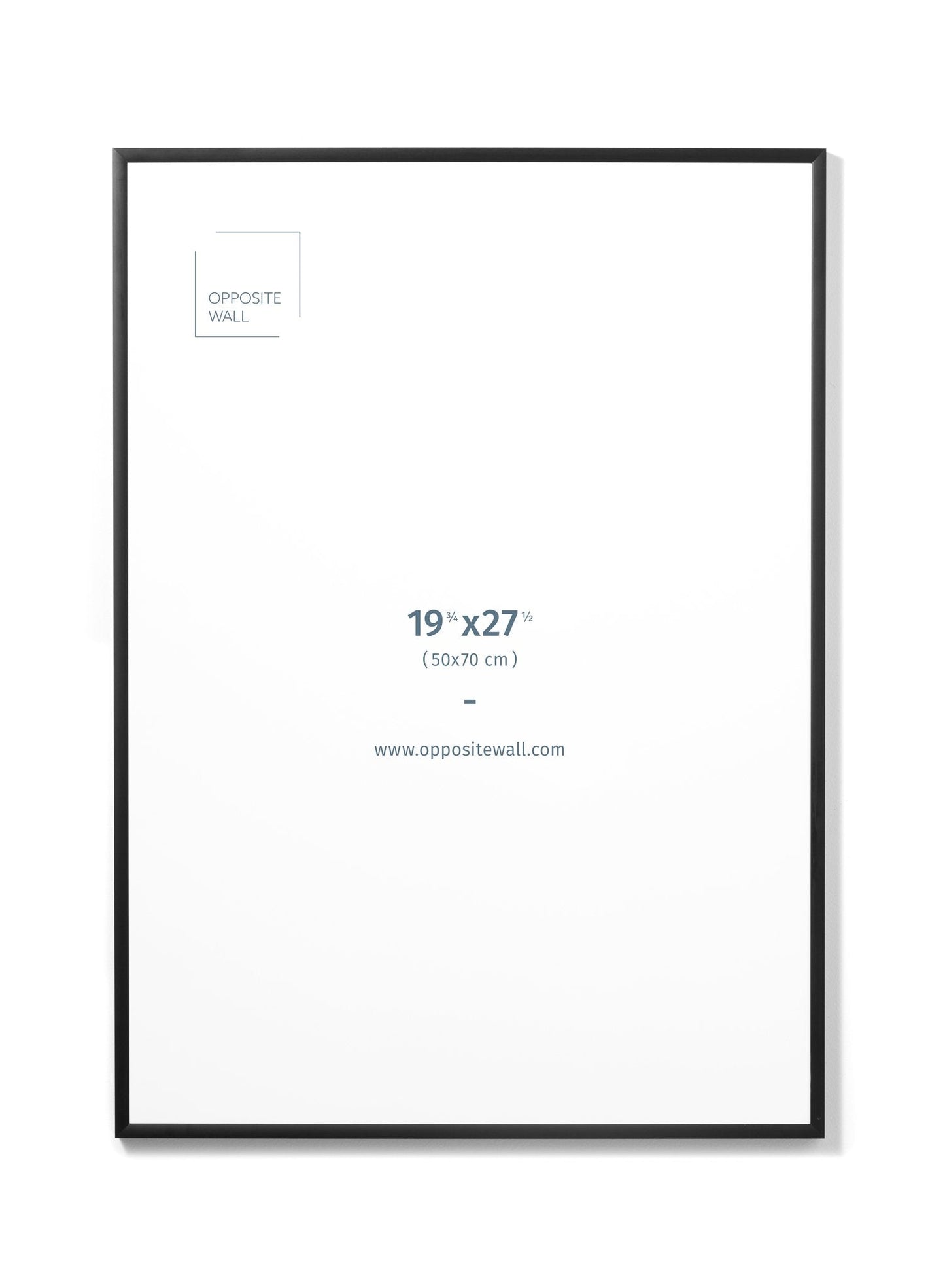 Black Metal Frame, 19¾x27½ in | 50x70 cm