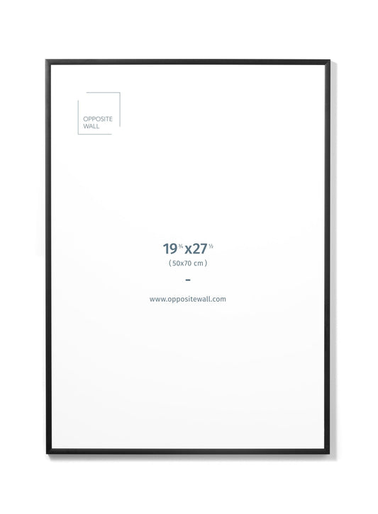 Black Metal Frame, 19¾x27½ in | 50x70 cm