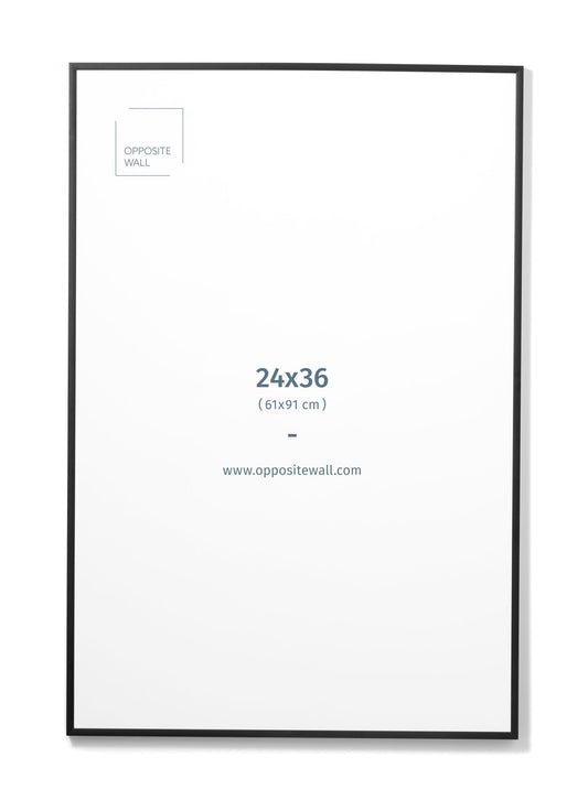 Black Metal Frame, 24x36 in | 61x91 cm