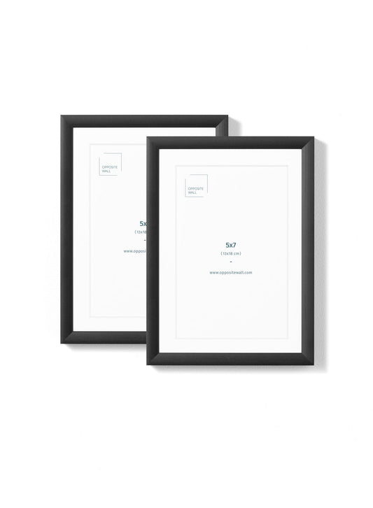 Black Metal Frame (2 Pack), 5x7 in | 13x18 cm