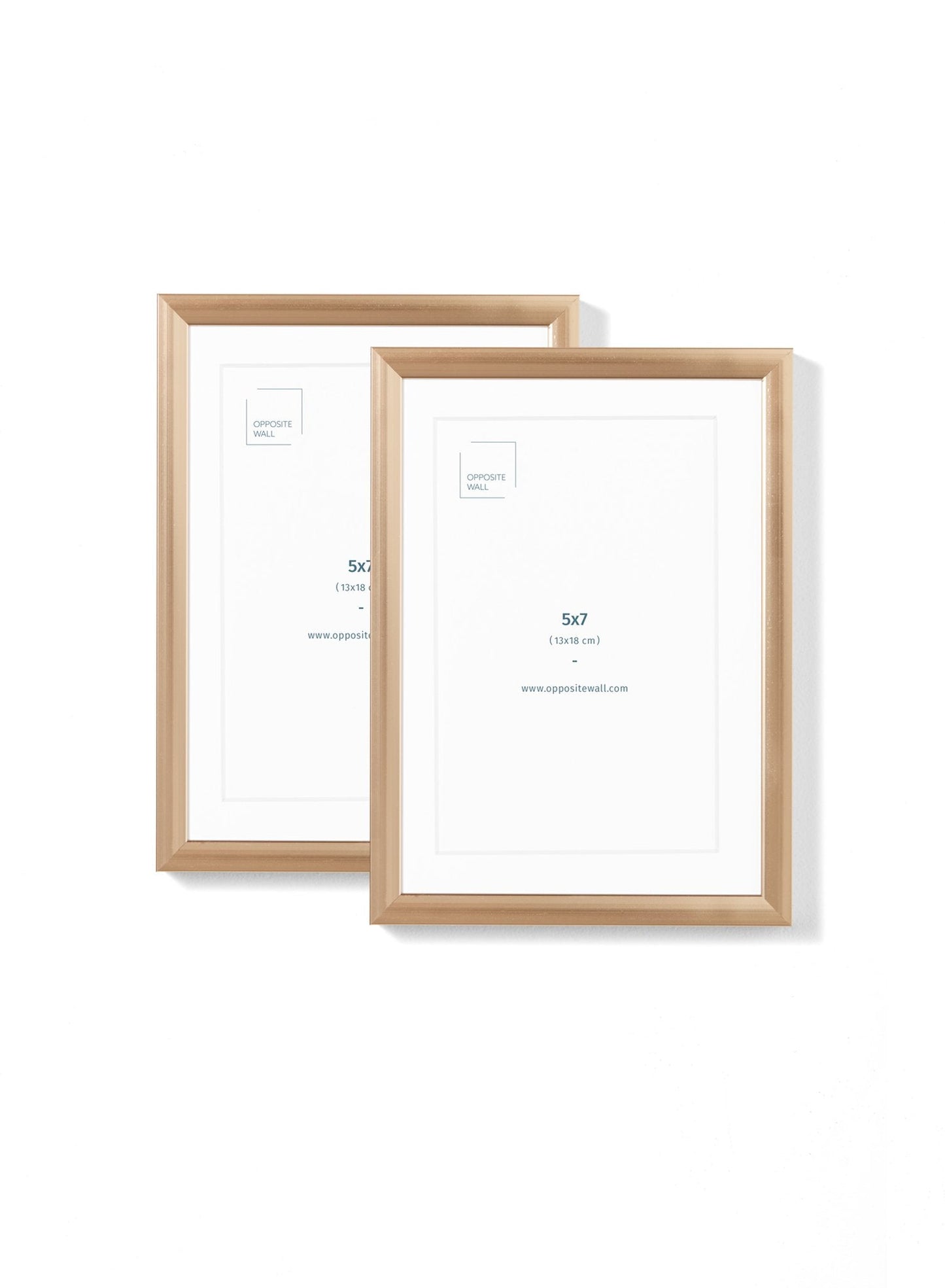 Gold Metal Frame (2 Pack), 5x7 in | 13x18 cm