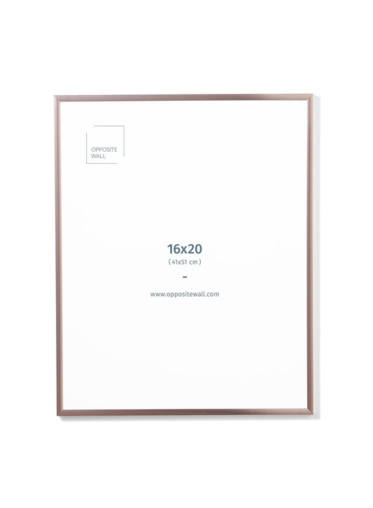Rose Gold Metal Frame, 16x20 in | 41x51 cm
