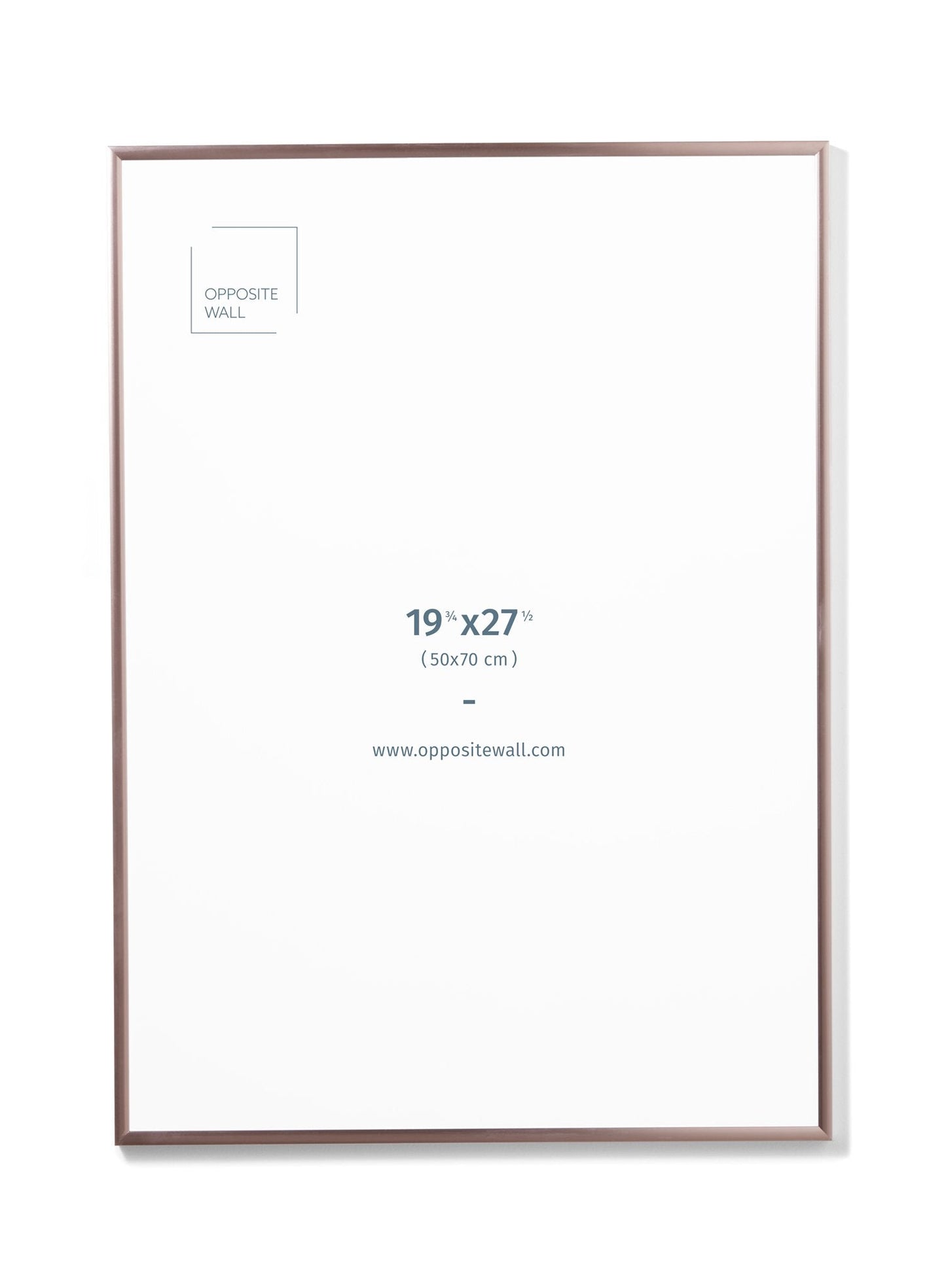 Rose Gold Metal Frame, 19¾x27½ in | 50x70 cm