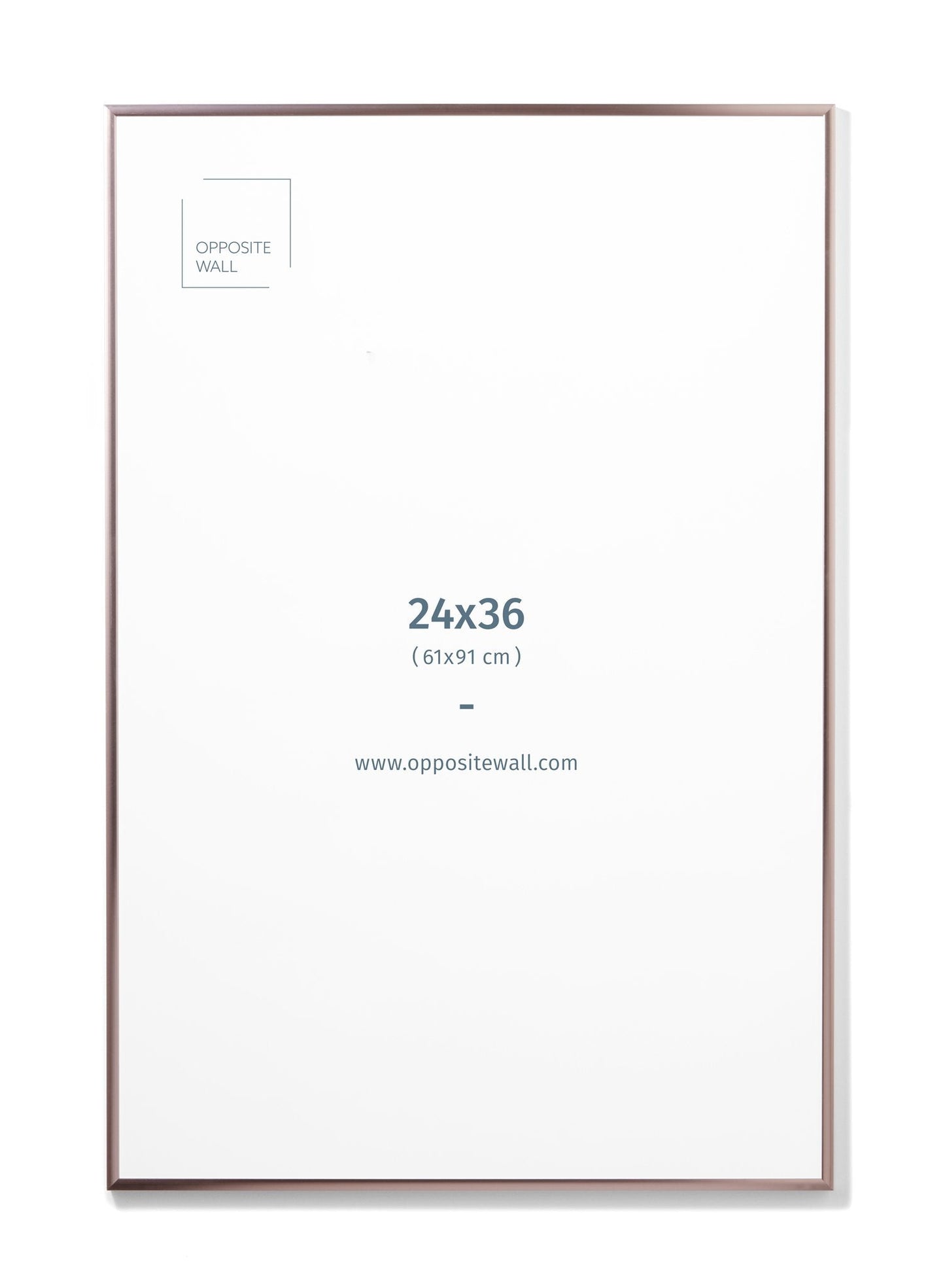 Rose Gold Metal Frame, 24x36 in | 61x91 cm