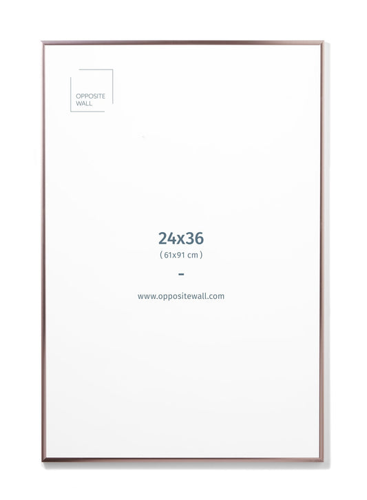 Rose Gold Metal Frame, 24x36 in | 61x91 cm