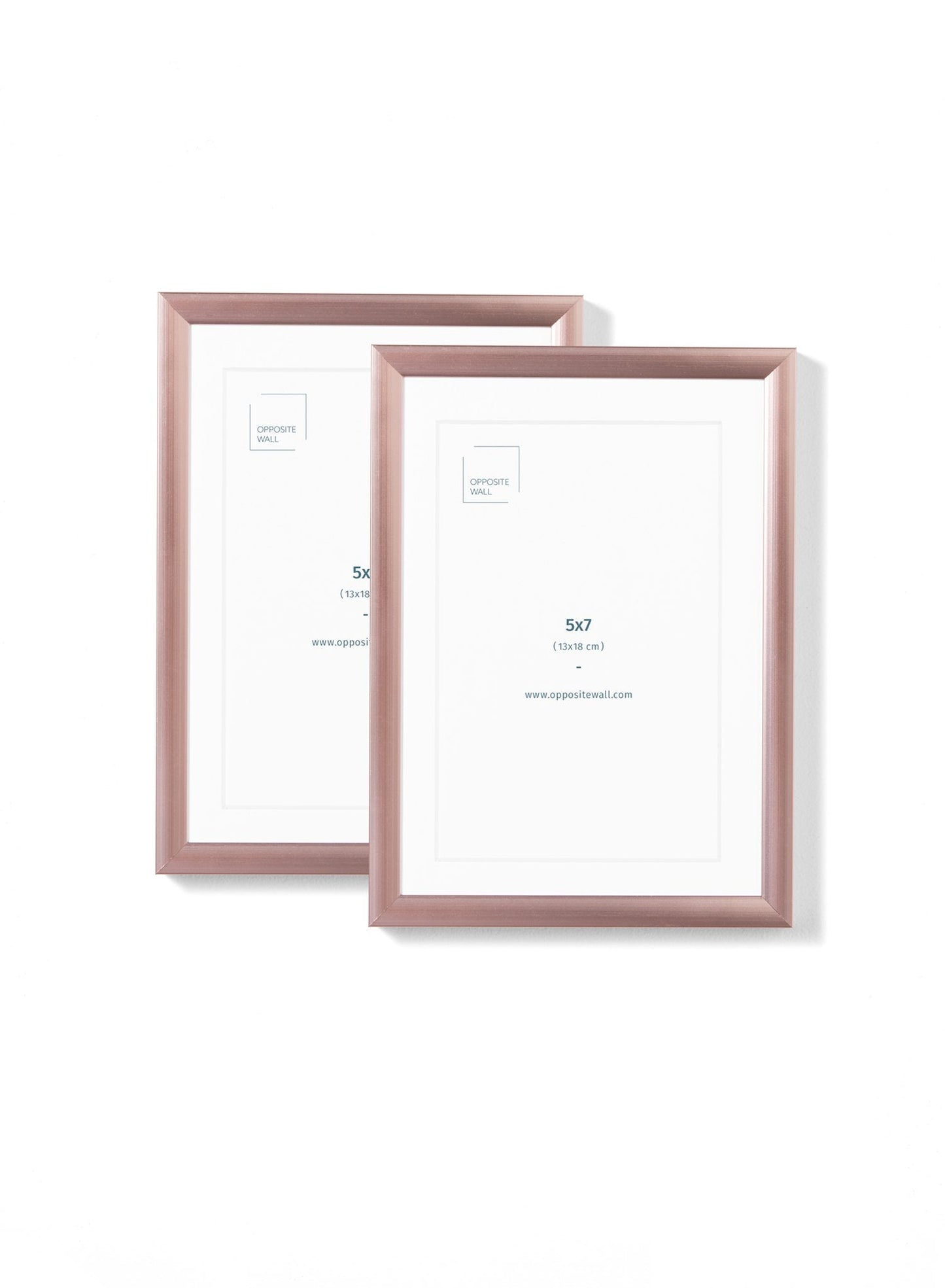 Rose Gold Metal Frame (2 Pack), 5x7 in | 13x18 cm