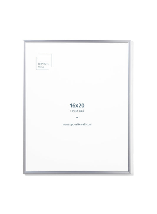 Silver Metal Frame, 16x20 in | 41x51 cm