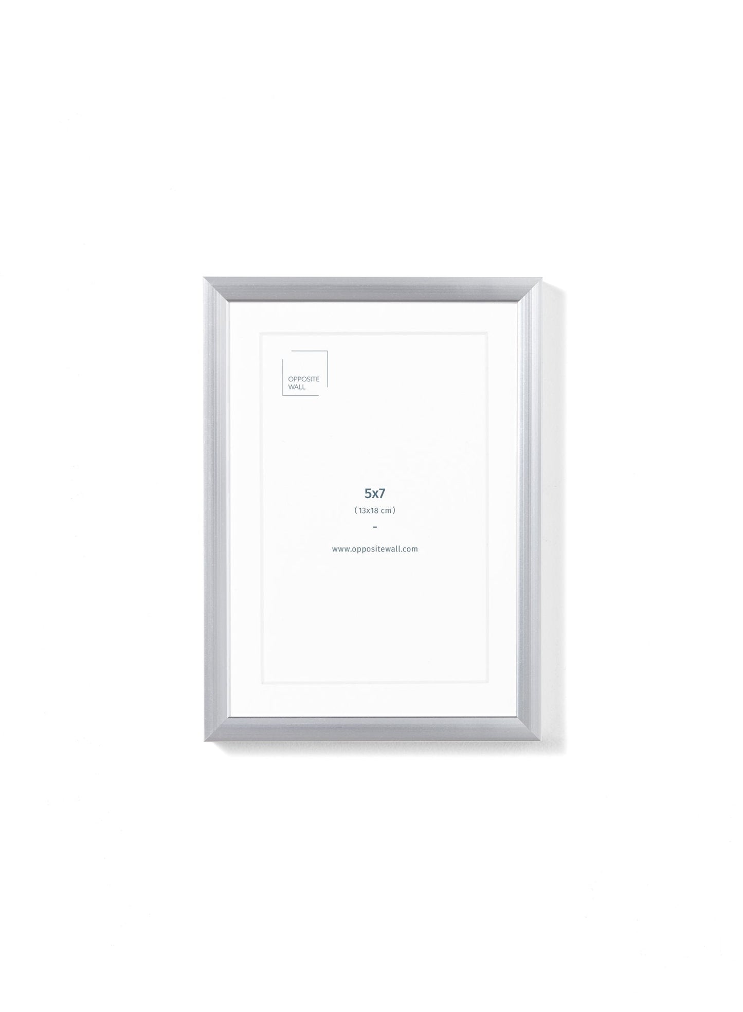 Silver Metal Frame, 5x7 in | 13x18 cm