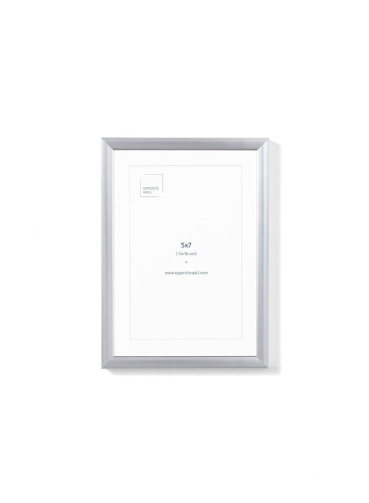 Silver Metal Frame, 5x7 in | 13x18 cm
