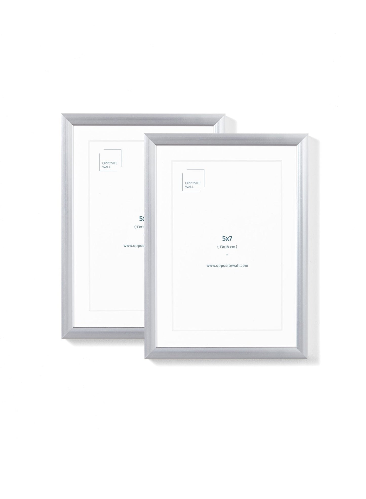Silver Metal Frame (2 Pack), 5x7 in | 13x18 cm