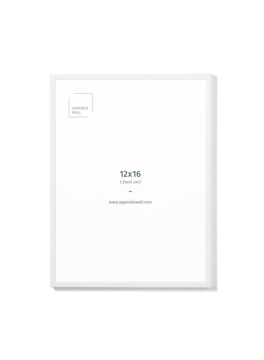 White Metal Frame, 12x16 in | 31x41 cm