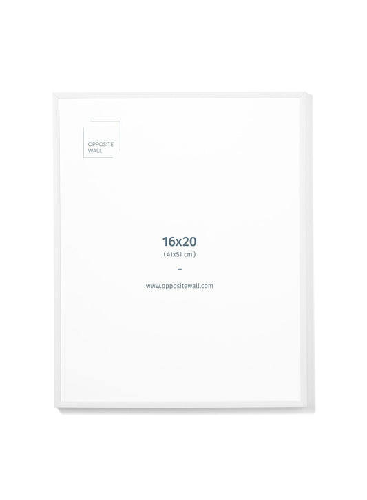 White Metal Frame, 16x20 in | 41x51 cm