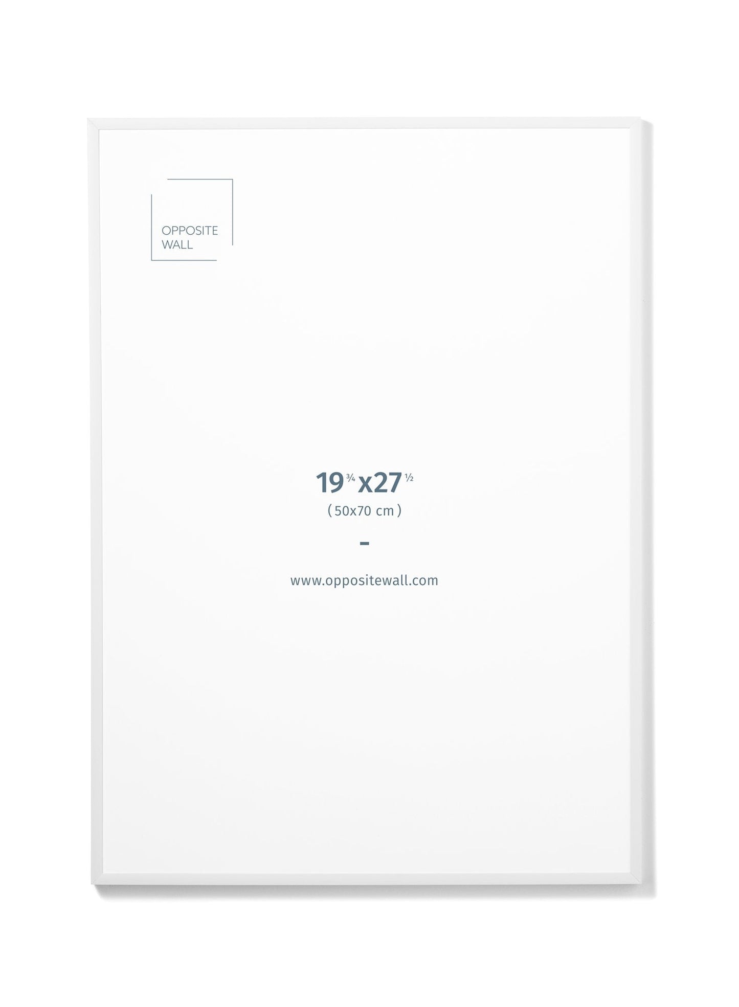 White Metal Frame, 19¾x27½ in | 50x70 cm