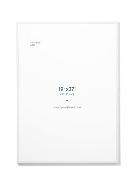 White Metal Frame, 19¾x27½ in | 50x70 cm