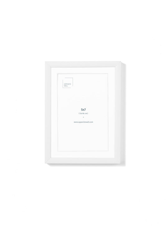 White Metal Frame, 5x7 in | 13x18 cm