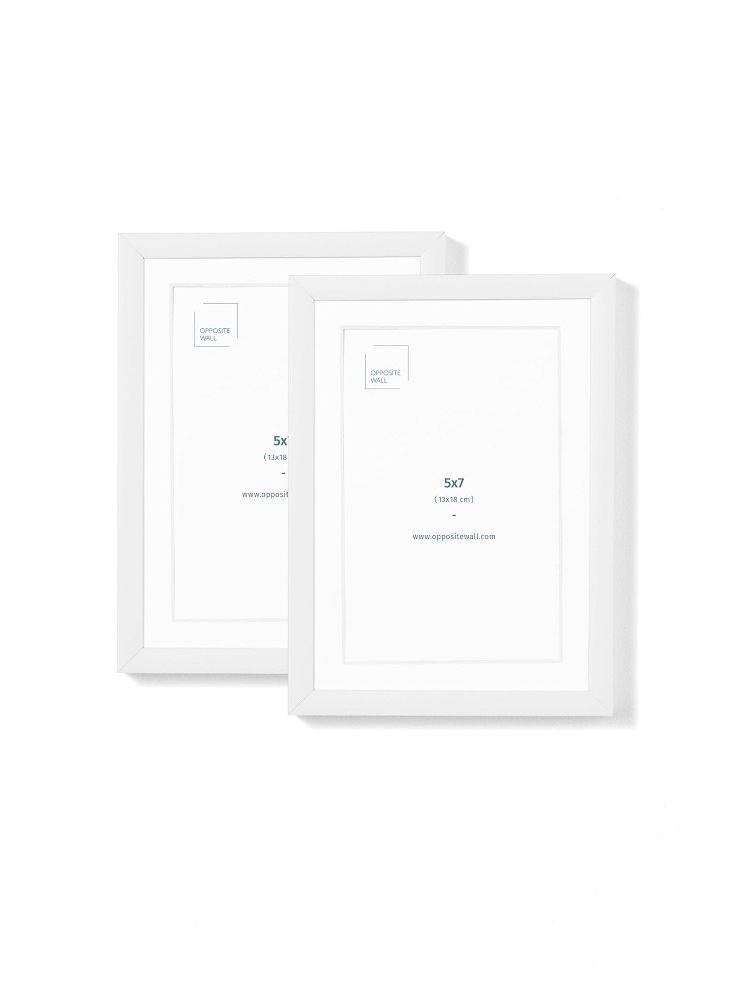White Metal Frame (2 Pack), 5x7 in | 13x18 cm