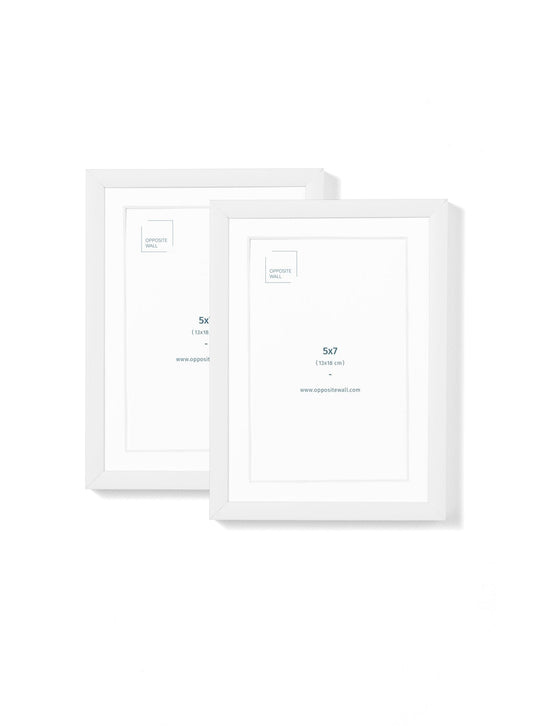 White Metal Frame (2 Pack), 5x7 in | 13x18 cm