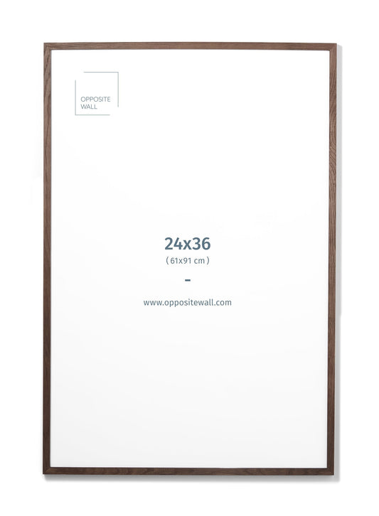 Dark Oak Frame, 24x36 in | 61x91 cm