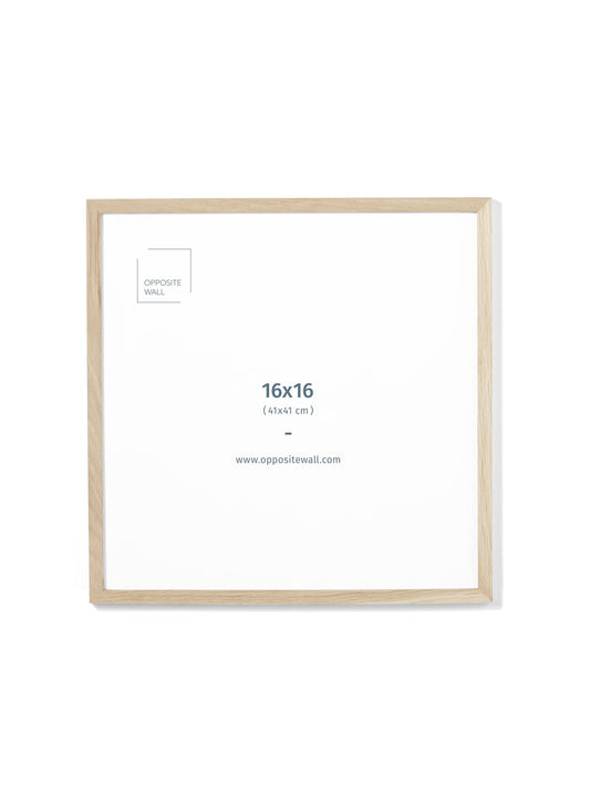 Solid Oak Frame, 16x16 in | 41x41 cm