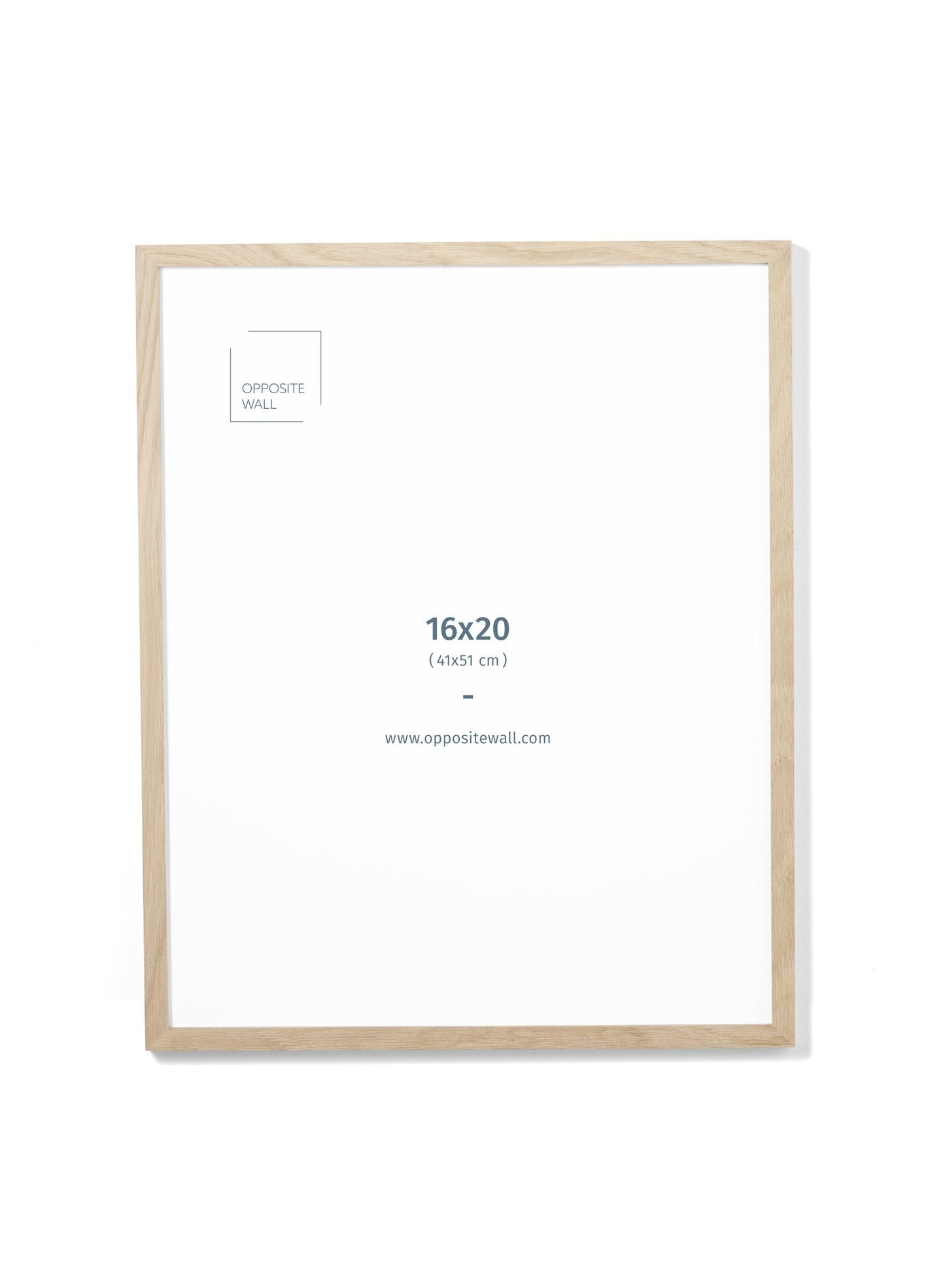 Solid Oak Frame With Glass, 16x20 in | 41x51 cm