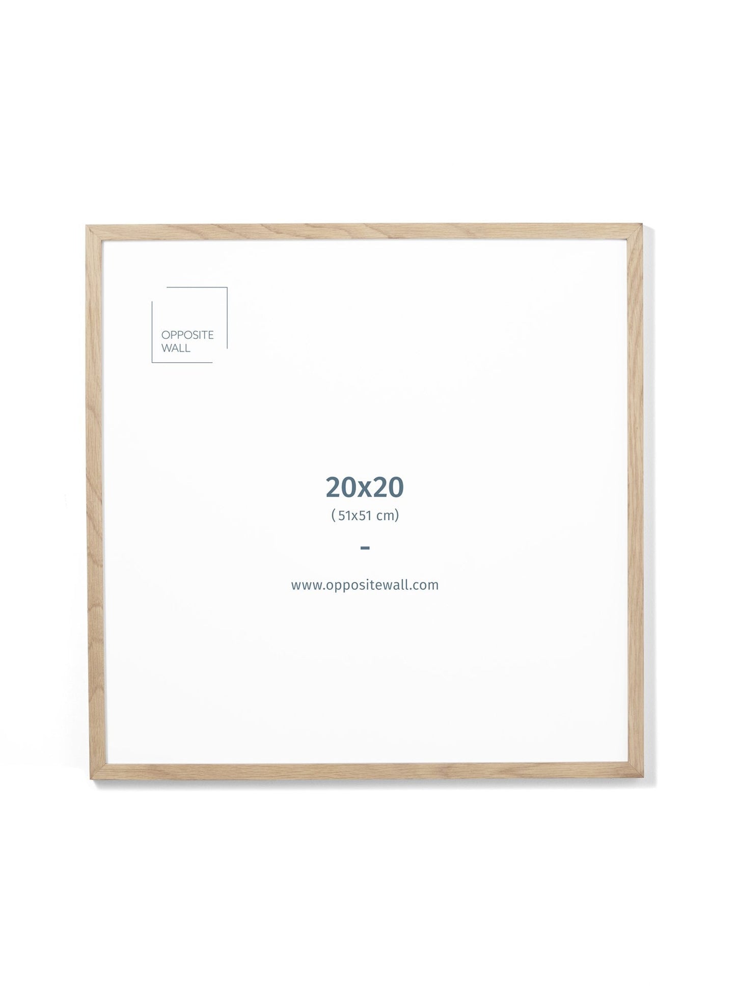 Solid Oak Frame, 20x20 in | 51x51 cm