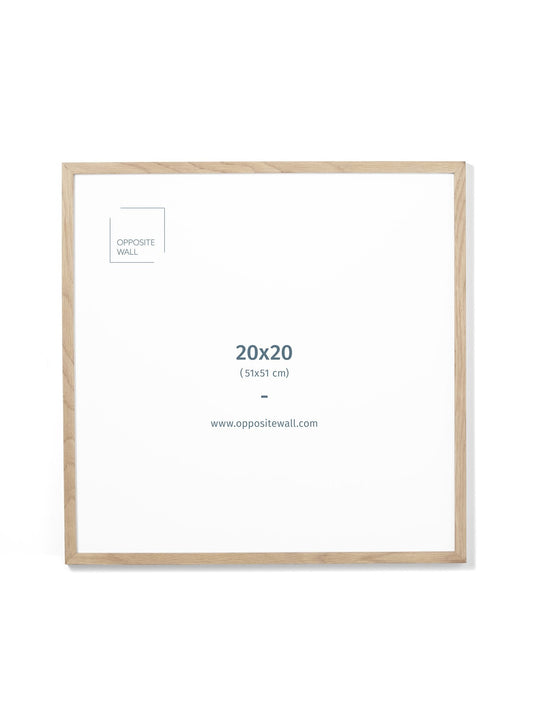 Solid Oak Frame, 20x20 in | 51x51 cm