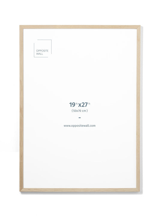 Solid Oak Frame, 19¾x27½ in | 50x70 cm