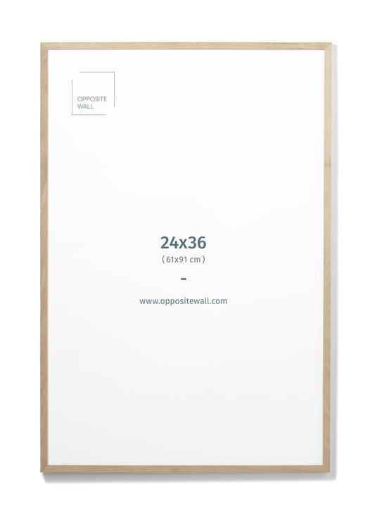 Solid Oak Frame, 24x36 in | 61x91 cm