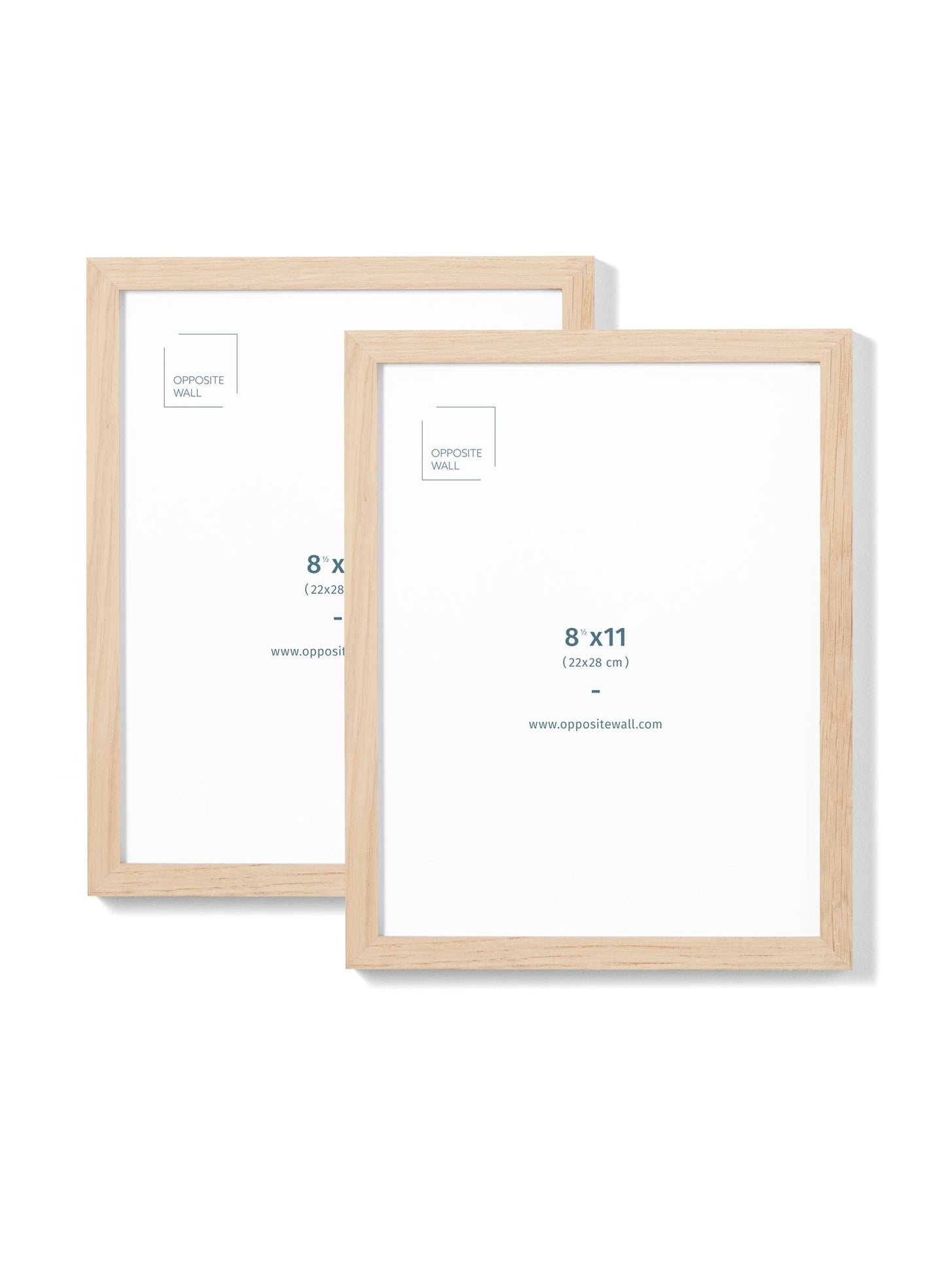 Solid Oak Frame (2 Pack), 8.5x11 in | 22x28 cm