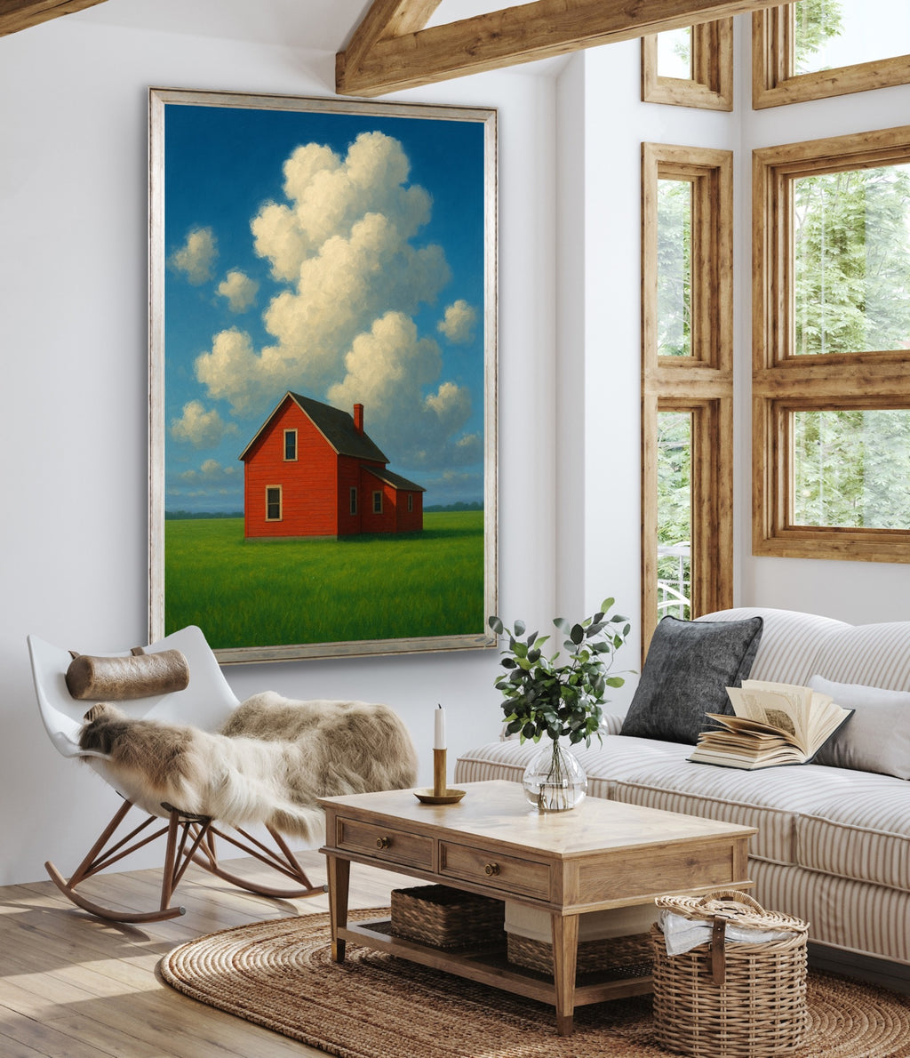 Red Barn on the Prairies