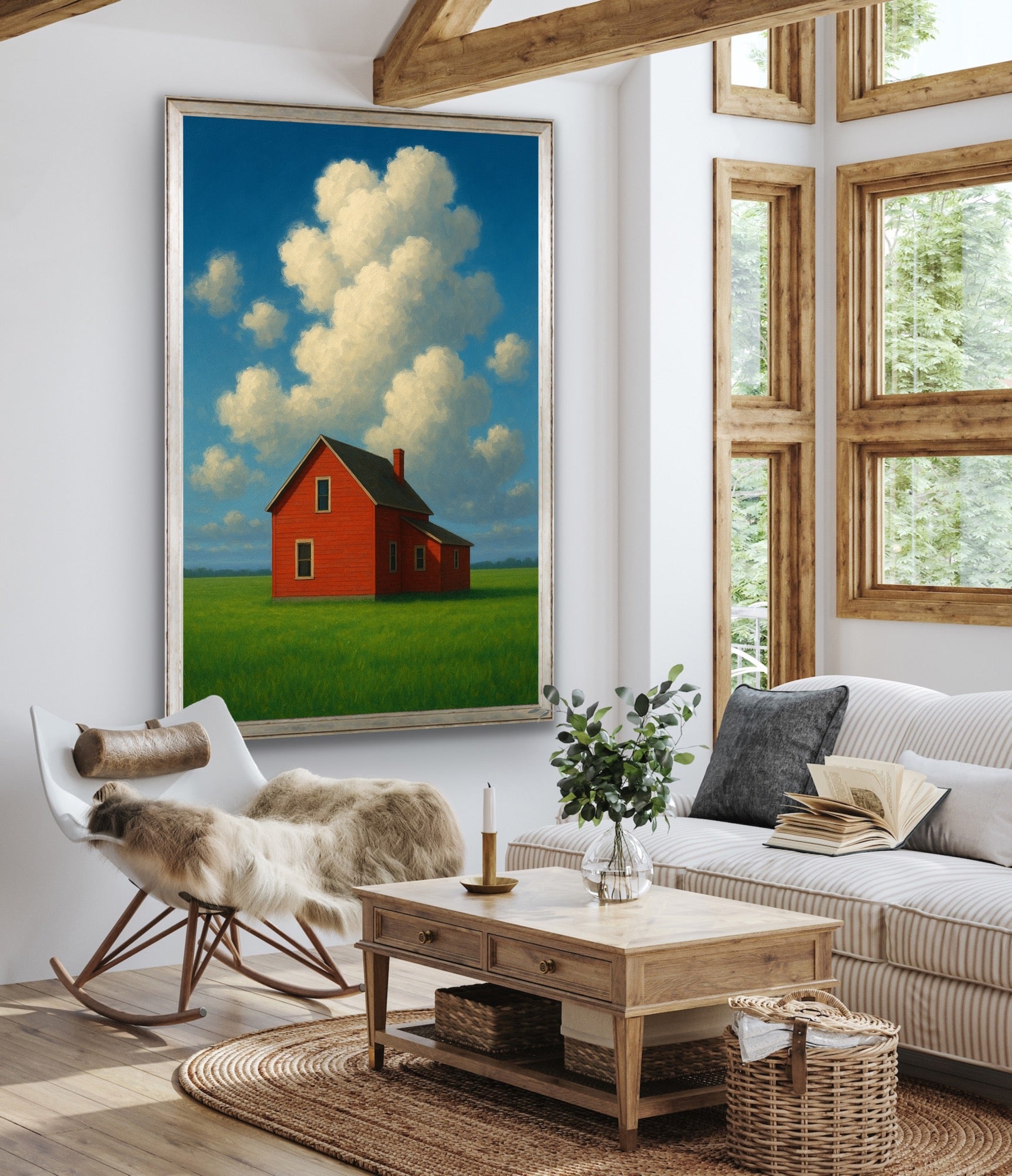 Red Barn on the Prairies